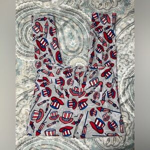 LuLaRoe Patriotic American Leggings OS One‎ Size